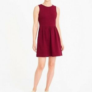 J. Crew Daybreak Burgundy Sleeveless Dress